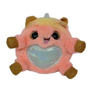 Zuru Rainbocorns Fairycorn Plush Fairy Wings Glitter Heart Peach Gold 10" #Toy20